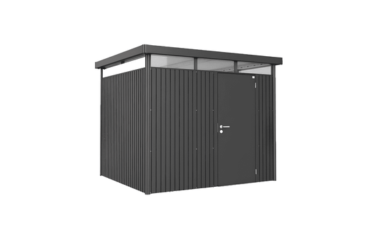 Abri de jardin plat gris
