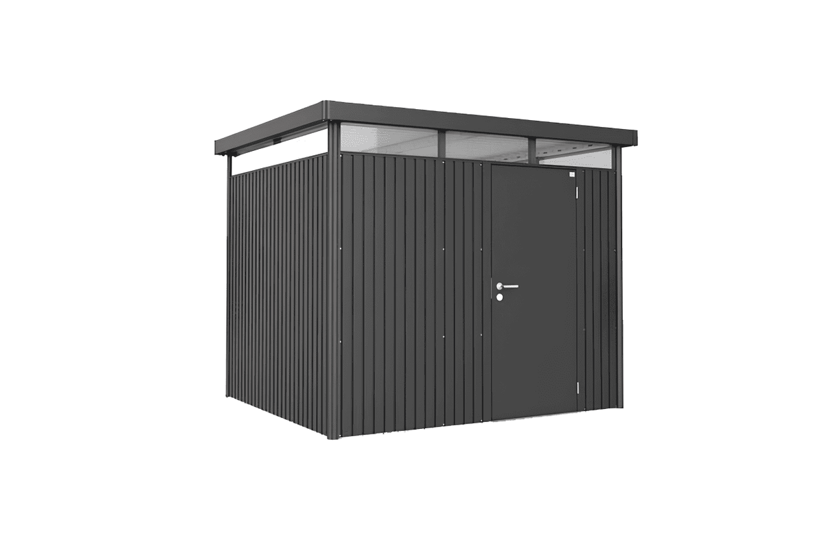 Abri de jardin plat gris