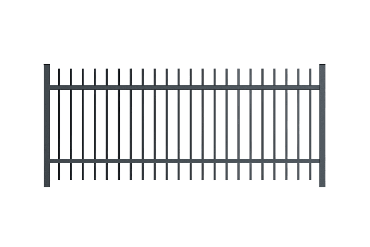 Barreaudage biseauté gris anthracite