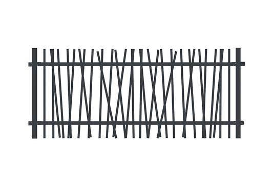 Barreaudage canisse gris anthracite