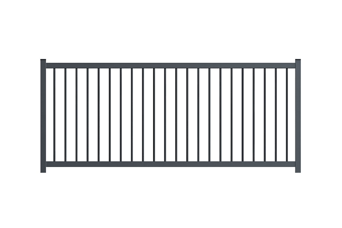Barreaudage carré gris anthracite