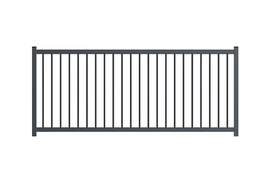 Barreaudage rond gris anthracite