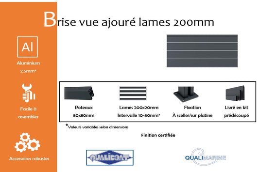 brise-vue-ajoure-lame-200-mm-info