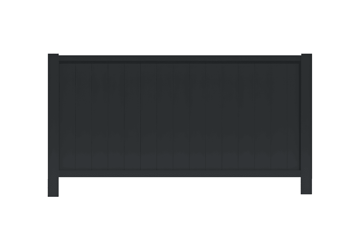 Clôture aluminium pleine lame 100 mm gris anthracite