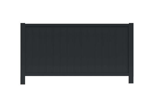 Clôture aluminium pleine lame 100 mm gris anthracite