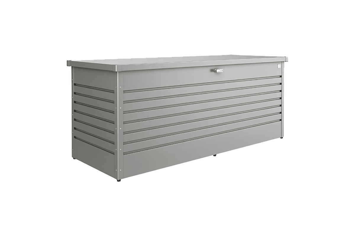 Coffre de jardin gris clair
