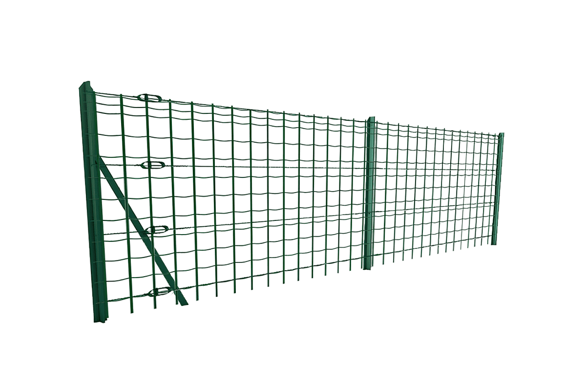 Grillage soudé maille 100 × 50 mm vert mousse RAL 6005