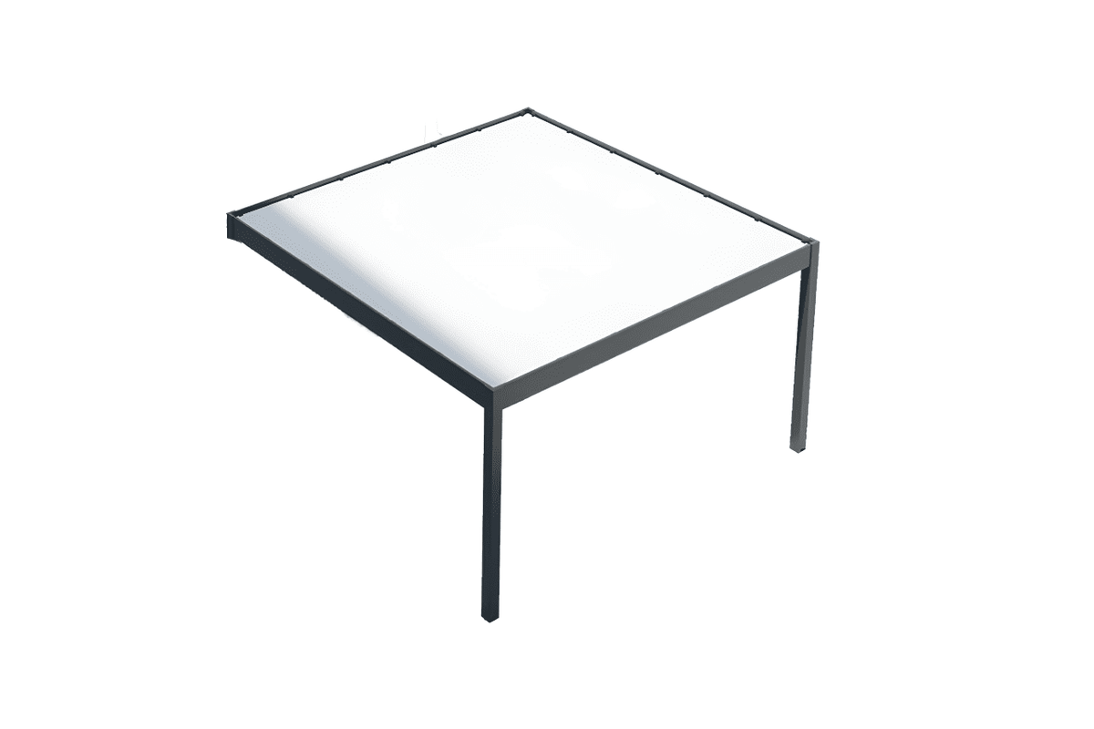 Pergola mono pan adossée