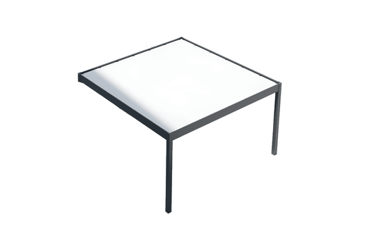 Pergola mono pan adossée