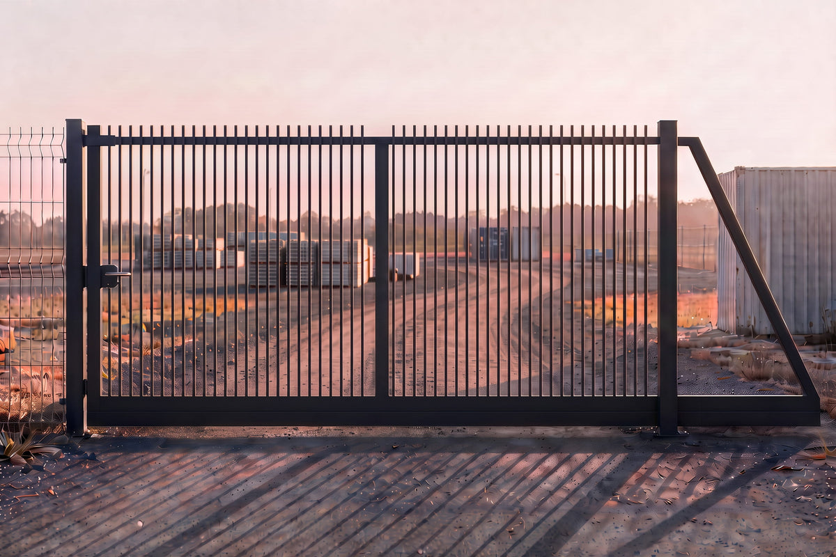 Portail autoporté barreaux plats