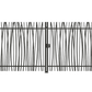 Portail battant en acier industriel avec barreaudage canisse gris anthracite