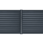 Portail battant persienne gris anthracite