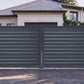 Portail battant persienne gris anthracite