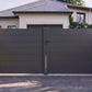 Portail battant sans traverse standard gris anthracite