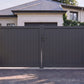 Portail battant plein standard gris anthracite