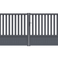 Portail battant semi-barreaudé gris anthracite