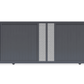Portail coulissant perforé gris anthracite