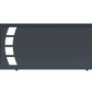Portail coulissant plein avec finition aluminium gris anthracite