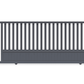 Portail coulissant semi-barreaudé gris anthracite
