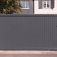Portail coulissant plein standard gris anthracite