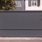Portail coulissant traversant standard gris anthracite