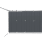 Porte sectionnelle de garage latérale Woodgrain gris anthracite RAL 7016