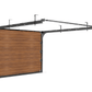 Porte sectionnelle de garage levante traditionnelle imitation bois