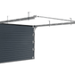 Porte sectionnelle de garage levante Woodgrain gris anthracite RAL 7016
