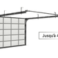 Porte sectionnelle industrielle levante vitrée – 4 m