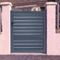 Portillon persienne traversant gris anthracite