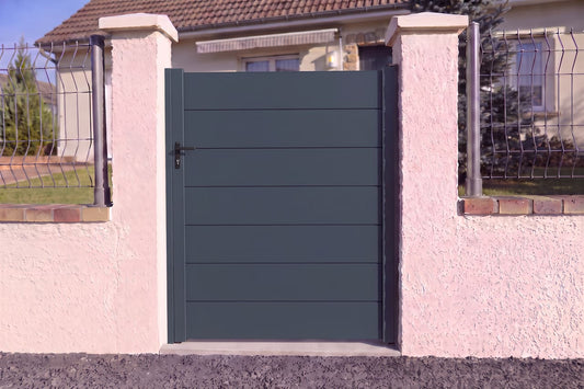 Portillon sans traverse standard gris anthracite