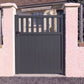 Portillon semi-plein gris anthracite