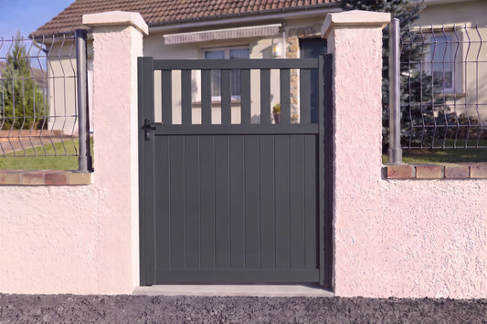 Portillon semi-plein gris anthracite