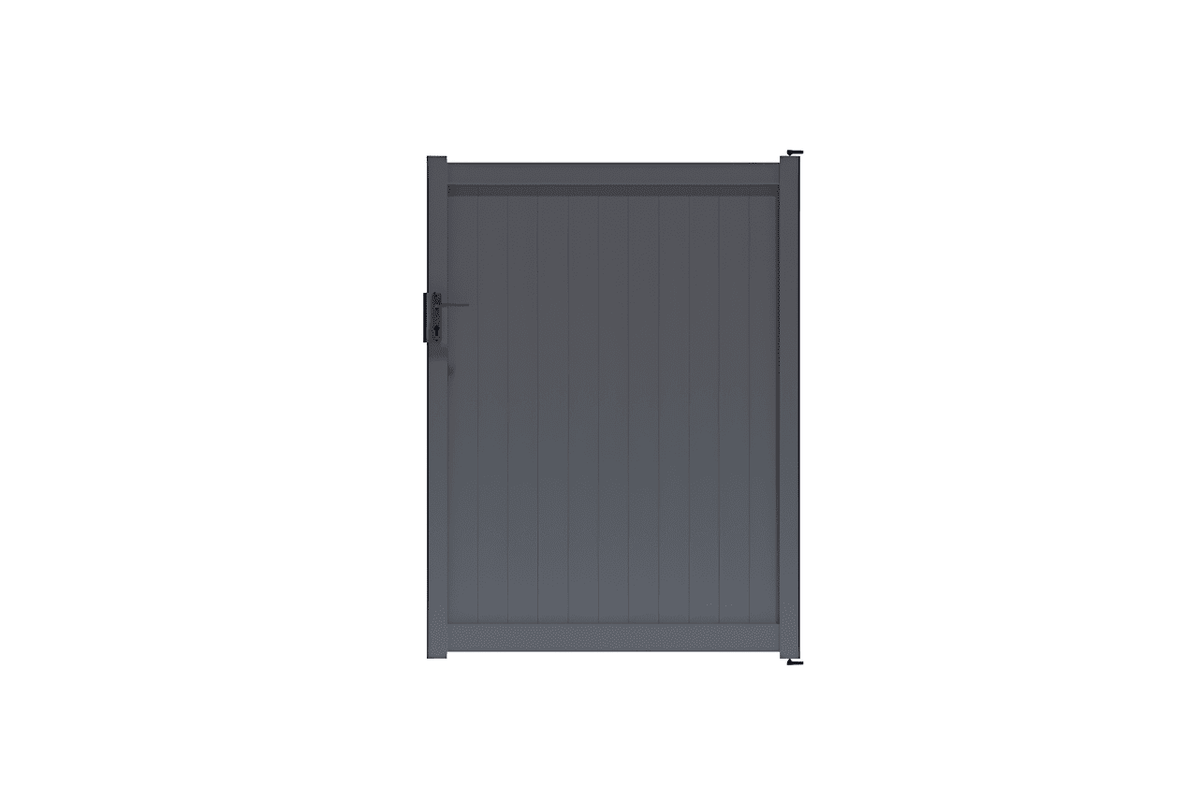 Portillon plein gris anthracite