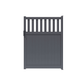 Portillon semi-plein gris anthracite