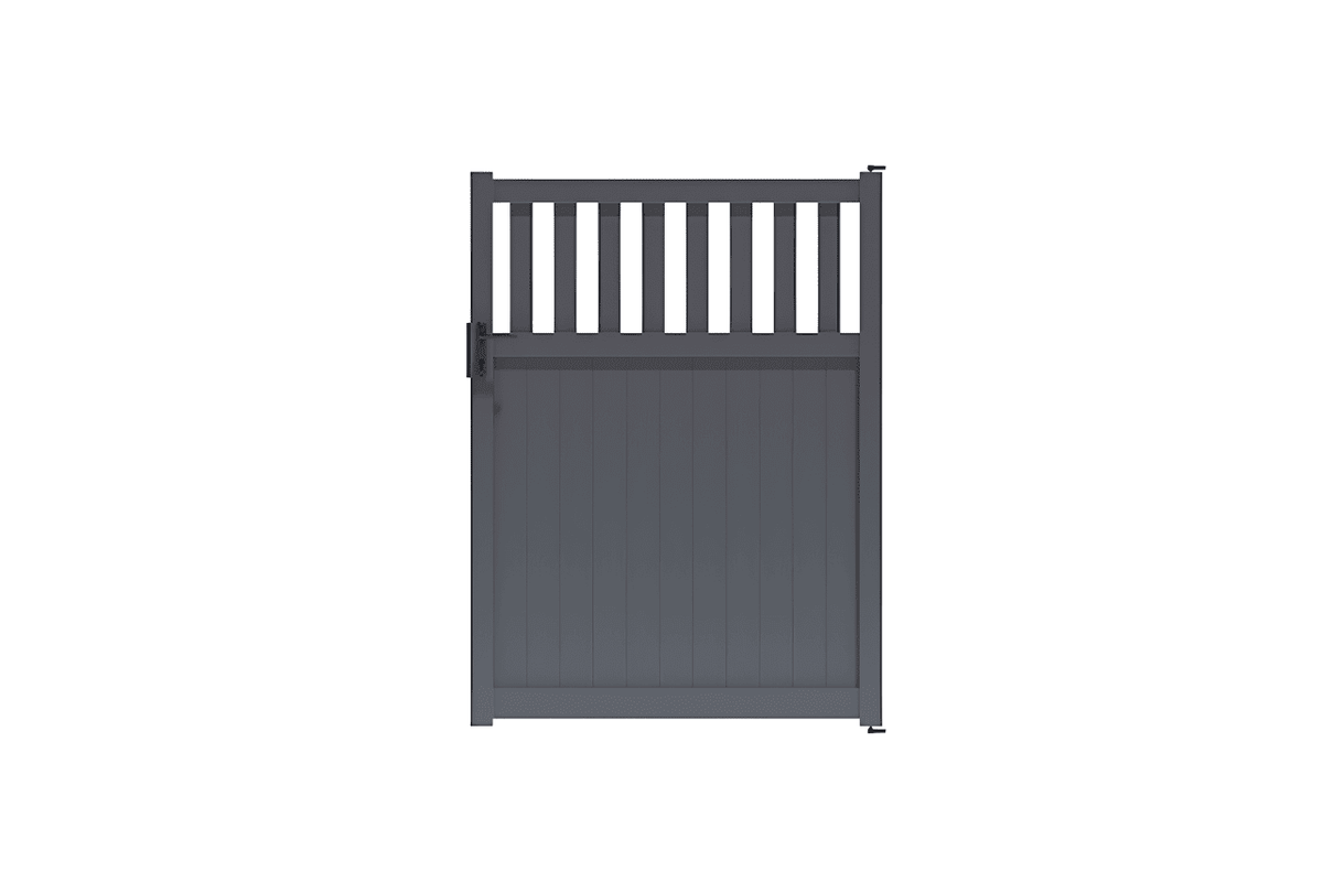 Portillon semi-plein gris anthracite