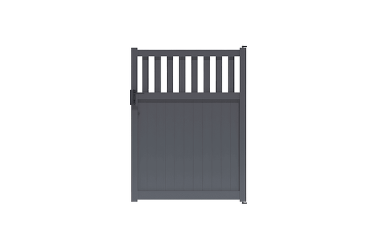Portillon semi-plein gris anthracite