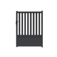 Portillon semi-barreaudé standard gris anthracite