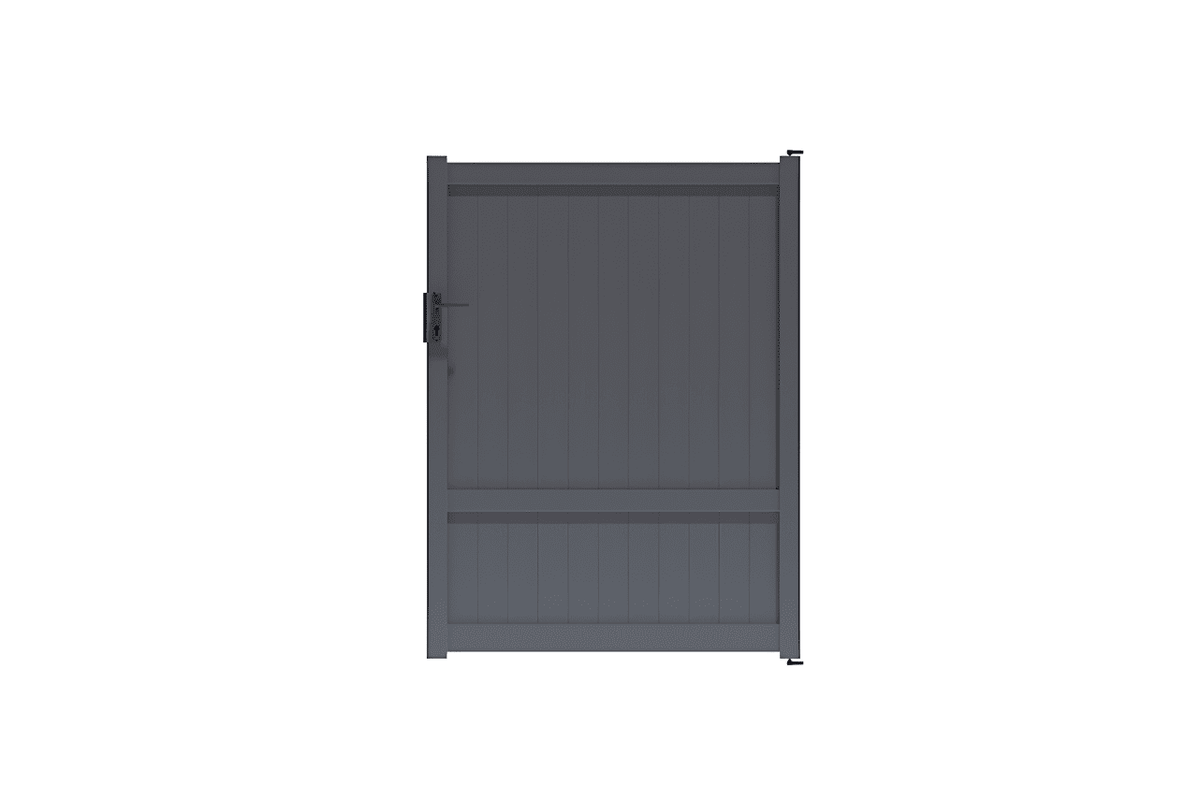 Portillon traversant gris anthracite