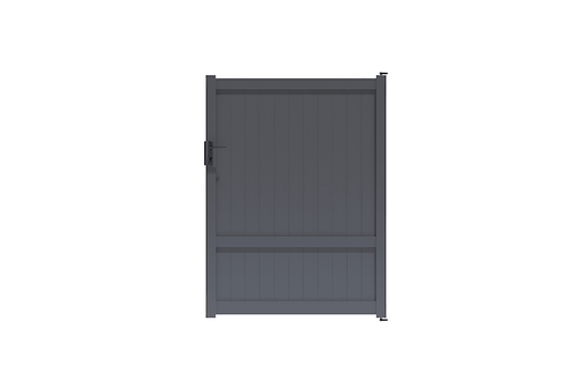 Portillon traversant gris anthracite