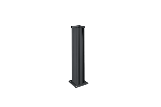 Poteau de clôture sur platine